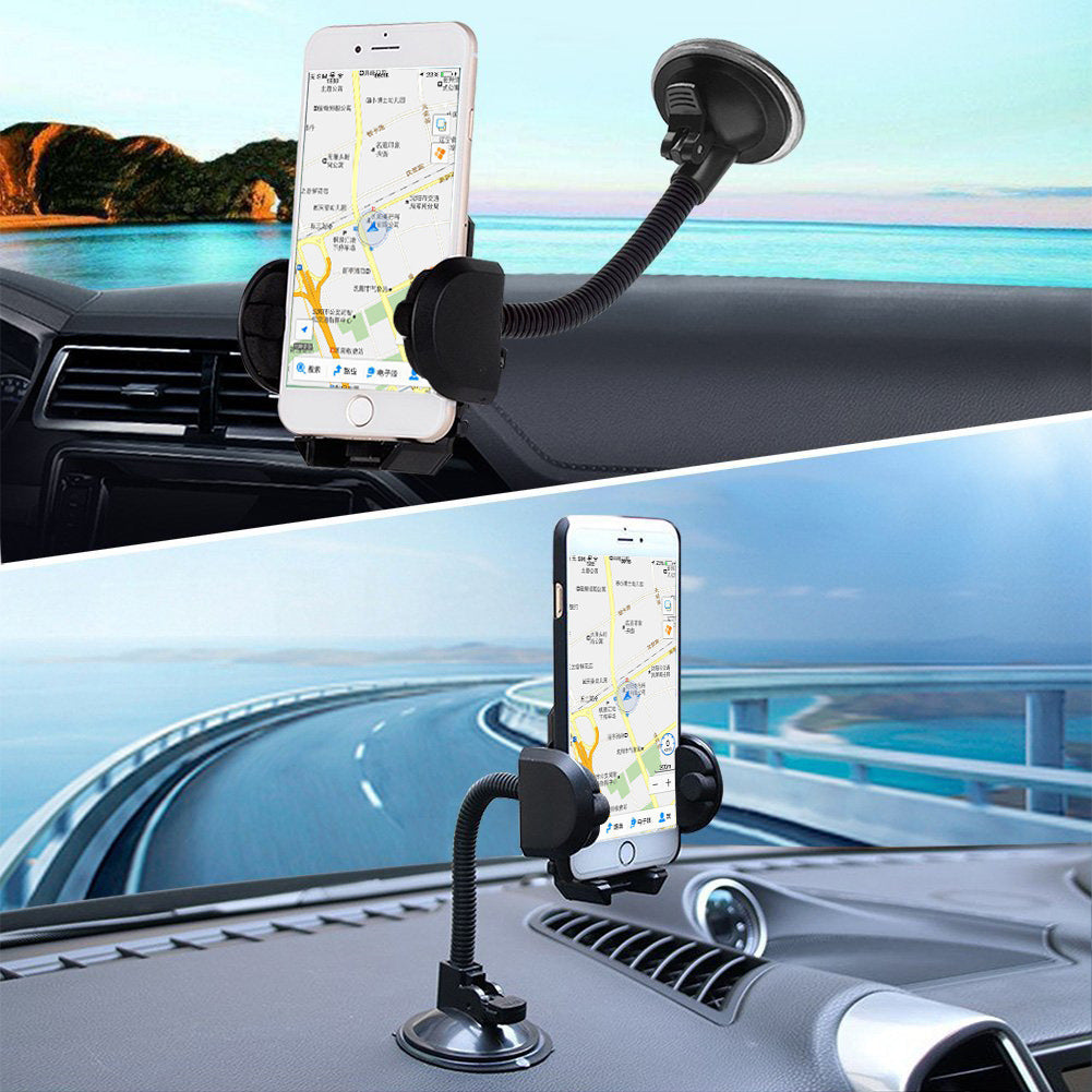 Car Phone Mount 360 Rotatable Cell Phone Holder Car Air Vent Bracket Dashboard Support Windshield Mount Adjustable Angle for Car Navigation  black - Premium Car Mounts & Holders from Rapidvehicles - Just $17.99! Shop now at Rapidvehicles