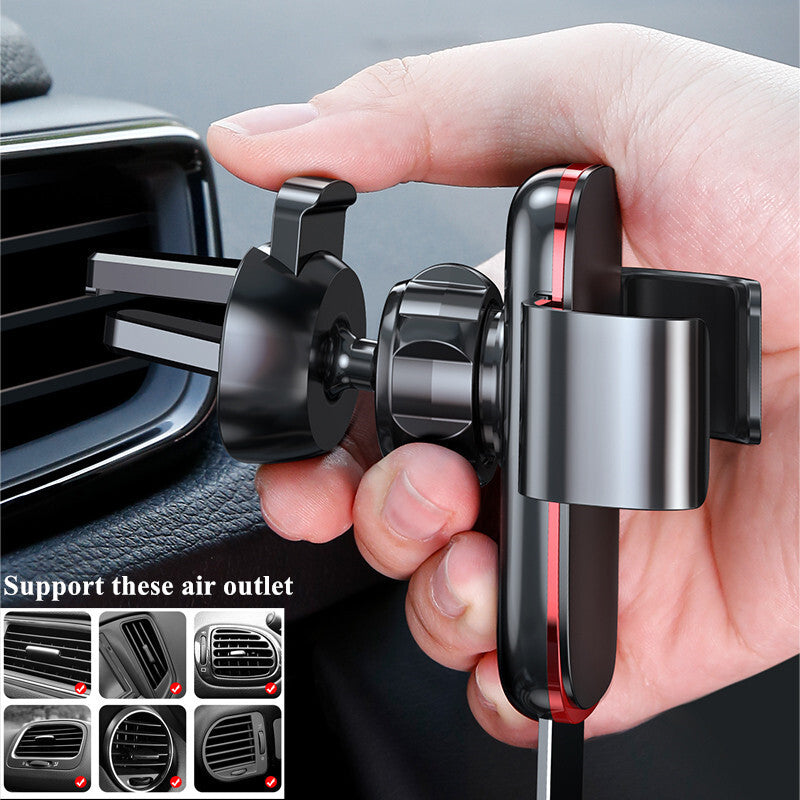 Vehicle Mount Air Outlet Phone Auto-locked Gravity Universal - Premium Car Mounts & Holders from Rapidvehicles - Just $34.99! Shop now at Rapidvehicles