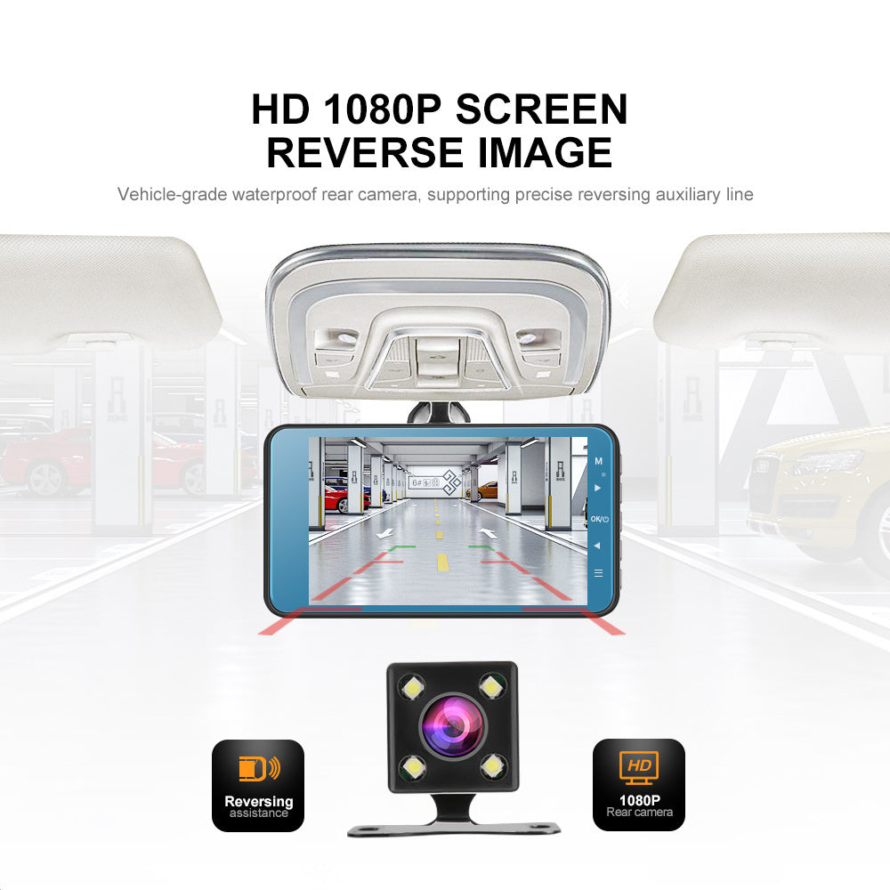 Anytek A60 4 inch IPS Screen 1080P HD 170Degree Wide Angle ADAS - Premium Car DVR from Rapidvehicles - Just $86.99! Shop now at Rapidvehicles