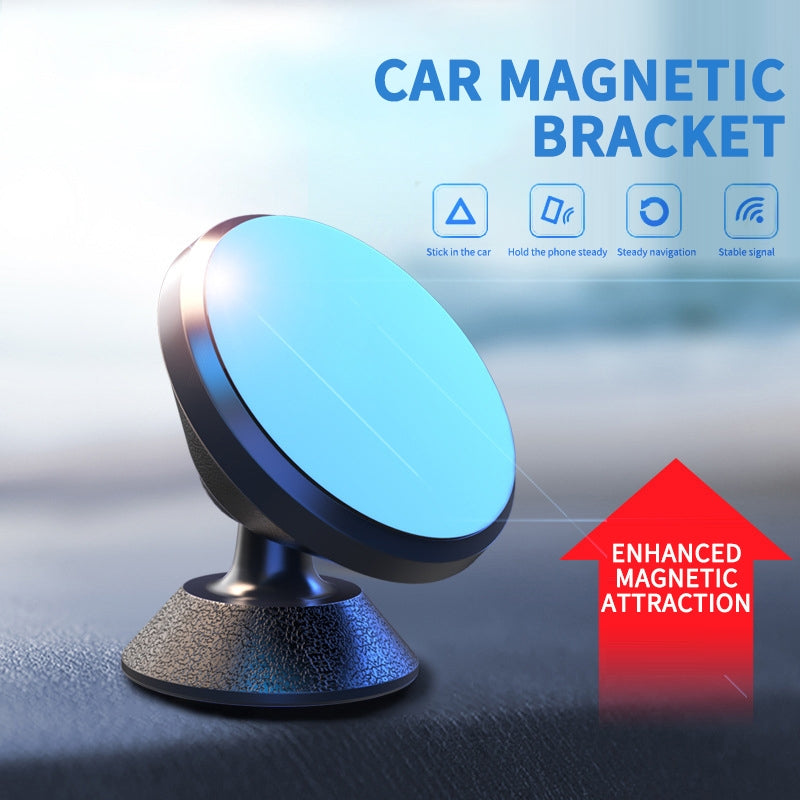 Magnetic Car  Phone  Holder Leather Grain 360 Degree Rotation - Premium Car Mounts & Holders from Rapidvehicles - Just $9.99! Shop now at Rapidvehicles