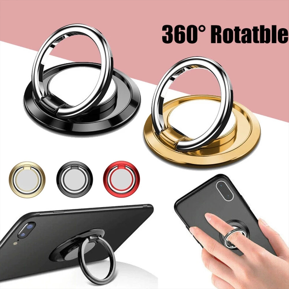 Luxury Rotatable Finger Ring  Mobile  Phone  Holder Stand, For - Premium Car Mounts & Holders from Rapidvehicles - Just $7.99! Shop now at Rapidvehicles