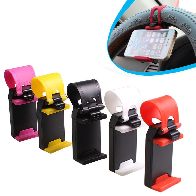 Multifunctional Car Steering Wheel Mobile Phone  Holder Steering Wheel Pendant Phone Holder Car Mobile Phone Bracket Phone Holder Red - Premium Car Mounts & Holders from Rapidvehicles - Just $15.99! Shop now at Rapidvehicles