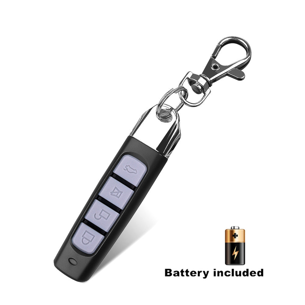 Multi-functional 433mhz Wireless  Remote Control Garage Gate Door Opener Remote Control Duplicator Cloning Code Car Key Security Alarm Black shell-gray key lock - Premium Security Alarm System from Rapidvehicles - Just $8.42! Shop now at Rapidvehicles