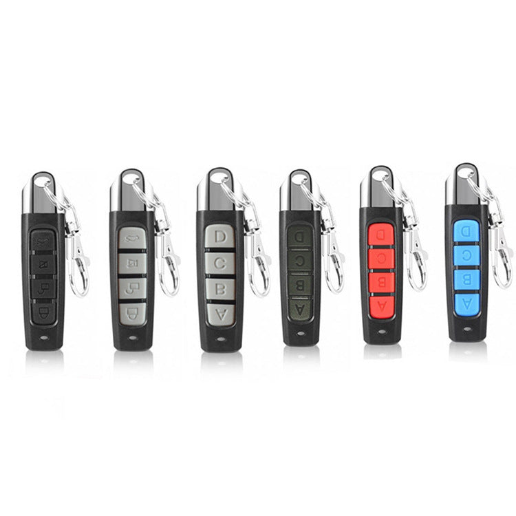 Multi-functional 433mhz Wireless  Remote Control Garage Gate Door Opener Remote Control Duplicator Cloning Code Car Key Security Alarm Black shell-red ABCD - Premium Security Alarm System from Rapidvehicles - Just $8.42! Shop now at Rapidvehicles