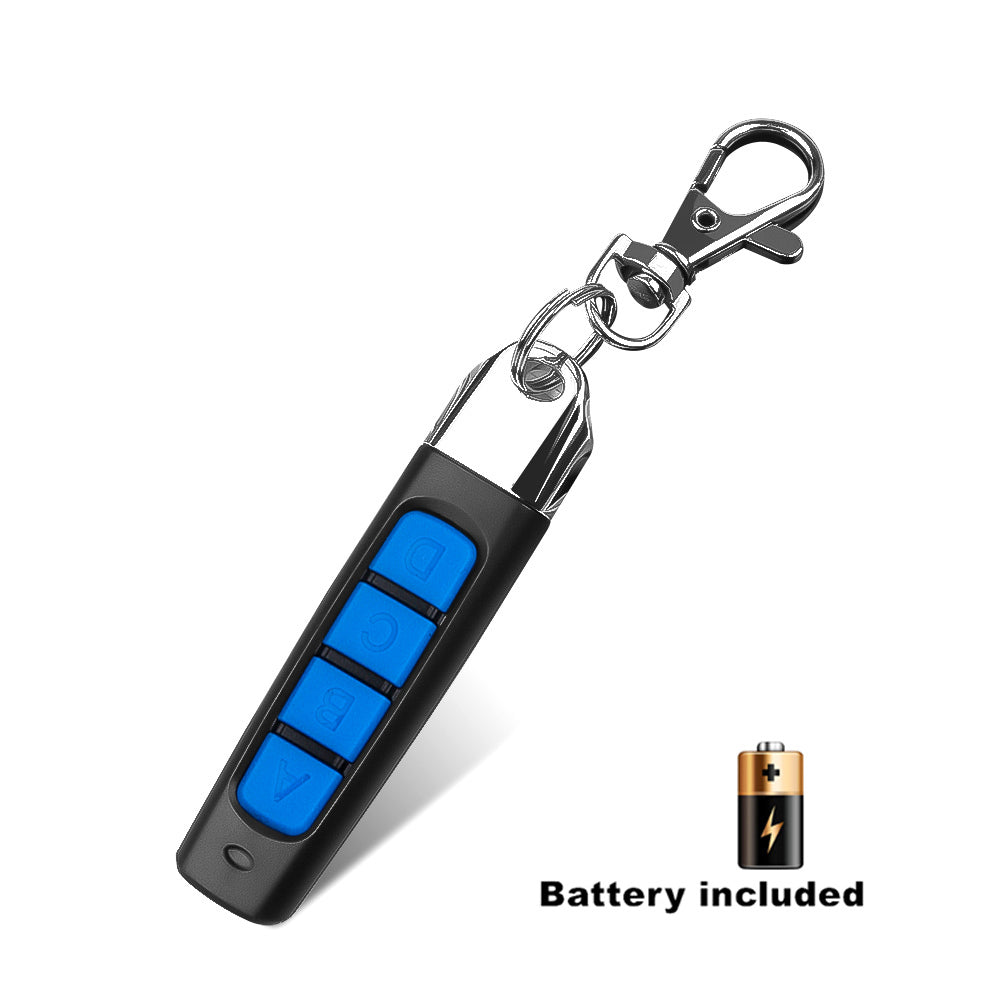 Multi-functional 433mhz Wireless  Remote Control Garage Gate Door Opener Remote Control Duplicator Cloning Code Car Key Security Alarm Black shell-blue ABCD - Premium Security Alarm System from Rapidvehicles - Just $8.42! Shop now at Rapidvehicles