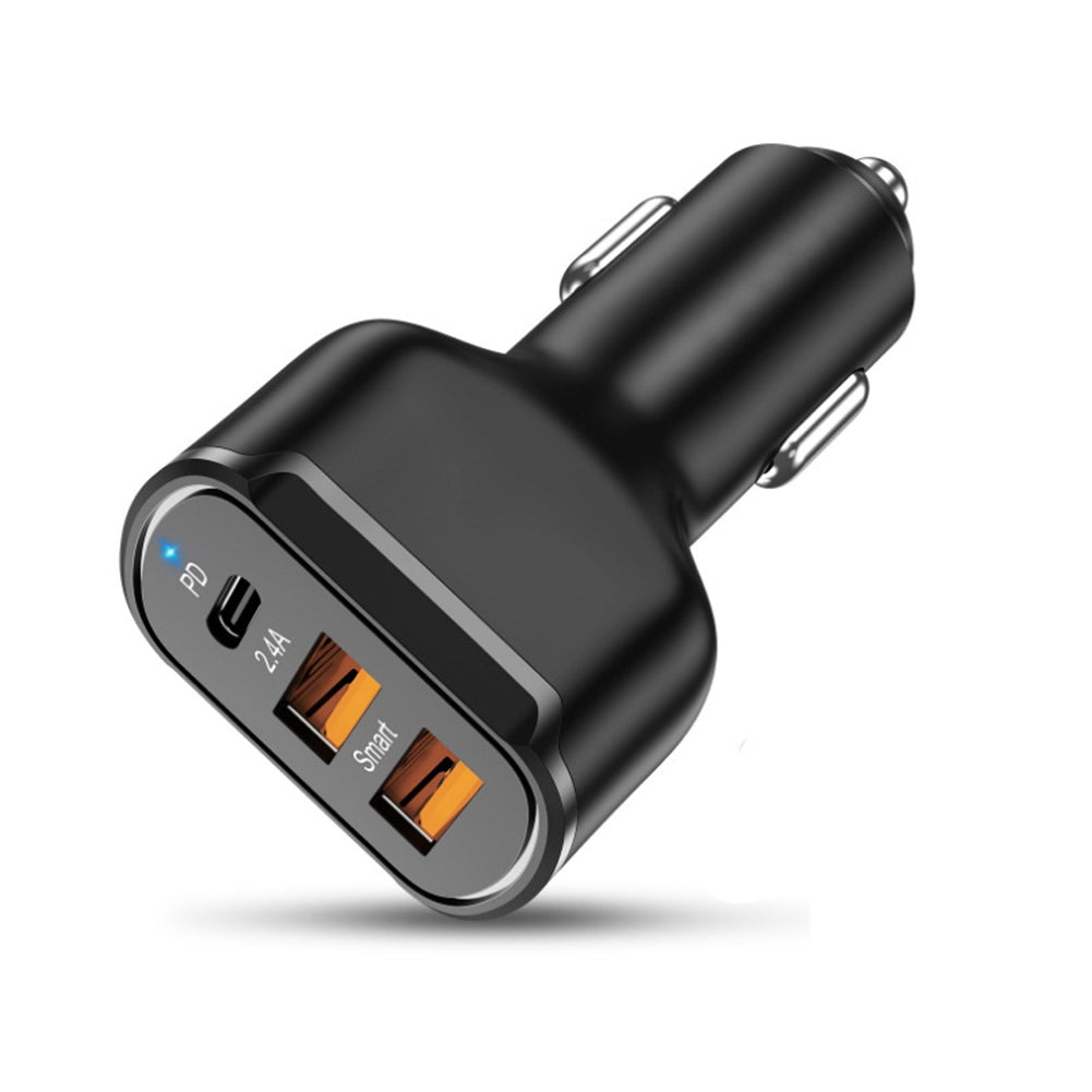 Pd+2.4a Type-c Dual Usb Car Charger 30w Charging Adapter Universal Application 2.4a Car Charger For Car Mobile Phone Tablet black - Premium Car Chargers from Rapidvehicles - Just $15.99! Shop now at Rapidvehicles