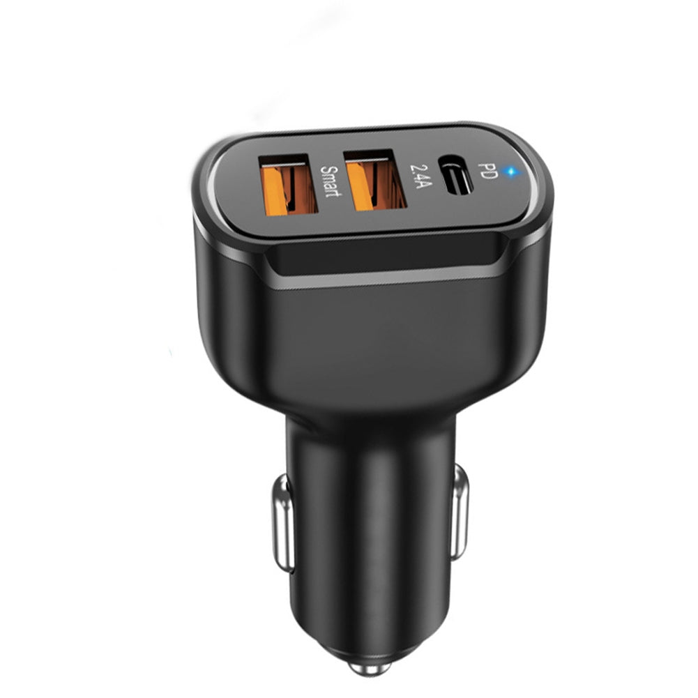 Pd+2.4a Type-c Dual Usb Car Charger 30w Charging Adapter - Premium Car Chargers from Rapidvehicles - Just $17.99! Shop now at Rapidvehicles