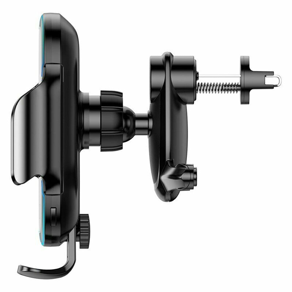 Infrared Induction Automatic Locking Car Phone  Holder Bracket Wireless Charger Mobile Smartphone Support Cell Phone Stand black - Premium Car Mounts & Holders from Rapidvehicles - Just $49.99! Shop now at Rapidvehicles