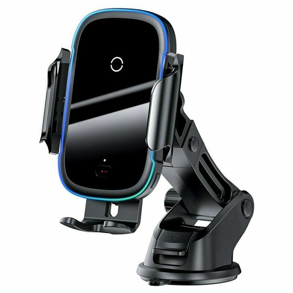 Infrared Induction Automatic Locking Car Phone  Holder Bracket Wireless Charger Mobile Smartphone Support Cell Phone Stand black - Premium Car Mounts & Holders from Rapidvehicles - Just $49.99! Shop now at Rapidvehicles