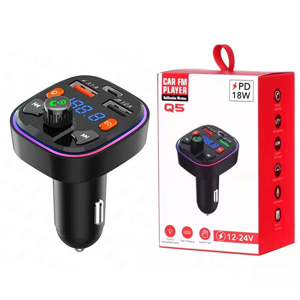 Car  Fm  Transmitter External Microphone Dual Usb Pd Type C Fast - Premium Car Chargers from Rapidvehicles - Just $21.99! Shop now at Rapidvehicles