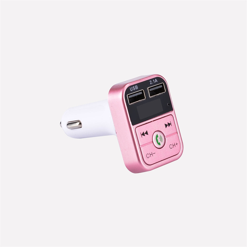 Bluetooth-compatible 5.0 Fm Car  Transmitter Wireless Audio Receiver Hands-free Calling 2.1a Mp3 Player Dual Usb Fast Charger silver - Premium Car Chargers from Rapidvehicles - Just $14.99! Shop now at Rapidvehicles