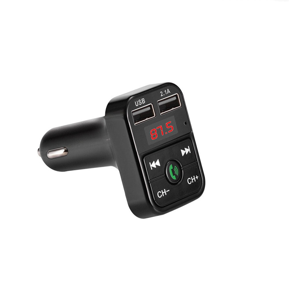 Bluetooth-compatible 5.0 Fm Car  Transmitter Wireless Audio Receiver Hands-free Calling 2.1a Mp3 Player Dual Usb Fast Charger silver - Premium Car Chargers from Rapidvehicles - Just $14.99! Shop now at Rapidvehicles