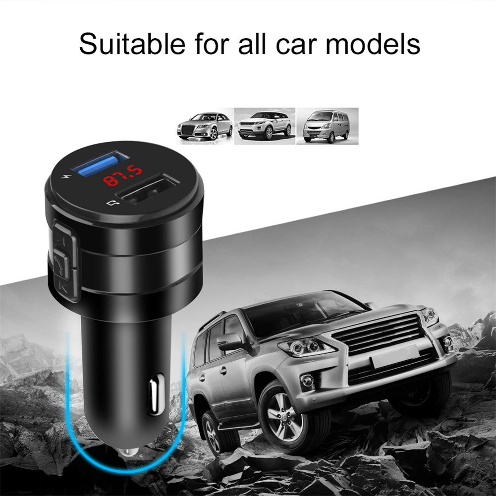 Car MP3 Player Bluetooth Hands-free FM Transmitter Music Player Radio Black - Premium Car Chargers from Rapidvehicles - Just $15.99! Shop now at Rapidvehicles