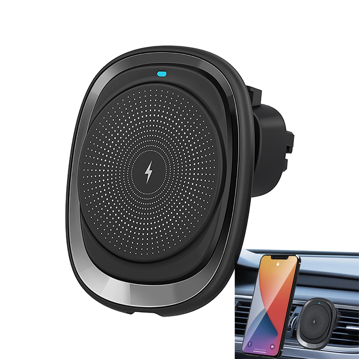 15w Magnetic Wireless Car Charger Fast Charging Air Vent Phone - Premium Car Mounts & Holders from Rapidvehicles - Just $46.99! Shop now at Rapidvehicles