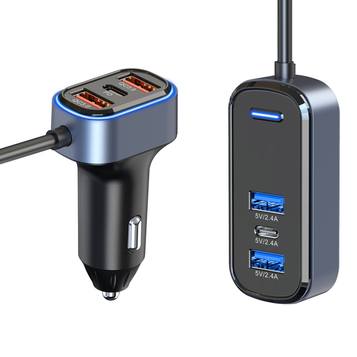 Sc05 Car Charger 65.5w High-power Pd/qc3.0 Fast Charging Voltage - Premium Car Chargers from Rapidvehicles - Just $46.99! Shop now at Rapidvehicles