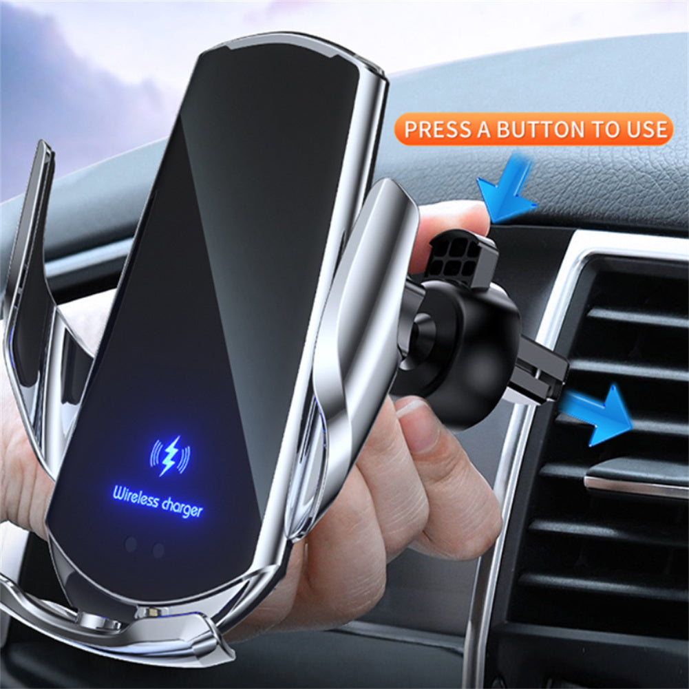 Car Wireless Charger Phone Bracket Navigation Fixing Frame Fast Charging Auto Holder Black - Premium Car Mounts & Holders from Rapidvehicles - Just $34.99! Shop now at Rapidvehicles