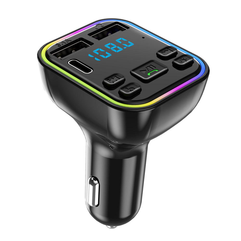 Led Backlight Bluetooth Fm Transmitter Dual Usb Type C Fast - Premium Car Chargers from Rapidvehicles - Just $14.99! Shop now at Rapidvehicles