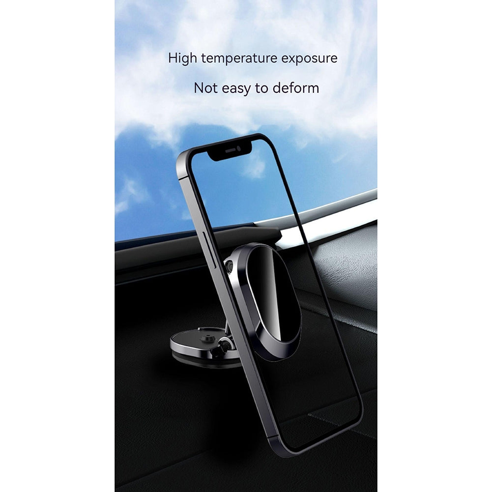 Magnetic Car Phone Holder 360 Rotating Multi-angle Support Folding Black Silver - Premium Car Mounts & Holders from Rapidvehicles - Just $16.99! Shop now at Rapidvehicles