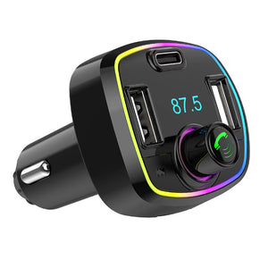 12-24v Qc3.0 Fast Charge Car Charger Bluetooth Black - Premium Car Chargers from Rapidvehicles - Just $17.99! Shop now at Rapidvehicles