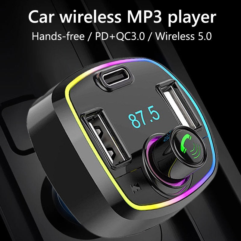 12-24v Qc3.0 Fast Charge Car Charger Bluetooth Black - Premium Car Chargers from Rapidvehicles - Just $17.99! Shop now at Rapidvehicles