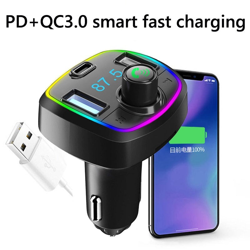 12-24v Qc3.0 Fast Charge Car Charger Bluetooth Black - Premium Car Chargers from Rapidvehicles - Just $21.99! Shop now at Rapidvehicles