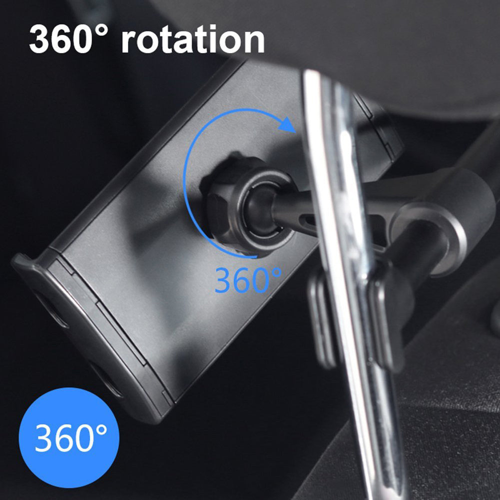 Car Rear Seat Headrest Bracket 360 Degree Rotation Adjustable Width Phone Holder Compatible For Ipad Tablet 4-11 Inch black - Premium Car Mounts & Holders from Rapidvehicles - Just $20.99! Shop now at Rapidvehicles