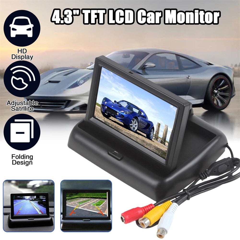 Car Monitor 4.3-inch Tft LCD Screen Folding Night Vision for Rear - Premium Other Car Electronics from Rapidvehicles - Just $51.99! Shop now at Rapidvehicles