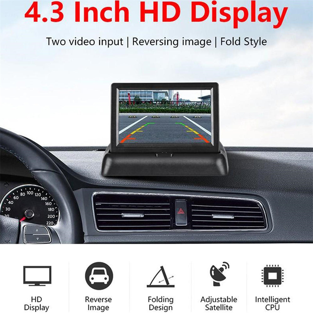 Car Monitor 4.3-inch Tft LCD Screen Folding Night Vision for Rear - Premium Other Car Electronics from Rapidvehicles - Just $51.99! Shop now at Rapidvehicles