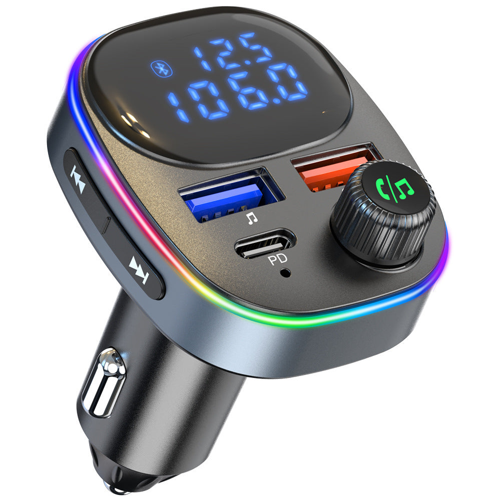 Bc82 Bluetooth 5.0 Car Kit Handsfree Fm Transmitter Receiver Dual Screen Display Pd Qc3.0 Fast Charger Black - Premium Car Chargers from Rapidvehicles - Just $31.99! Shop now at Rapidvehicles