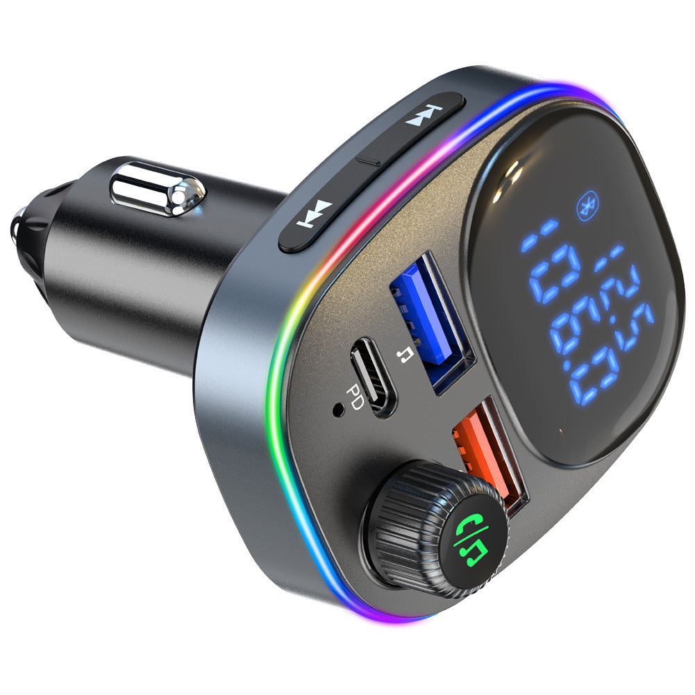 Bc82 Bluetooth 5.0 Car Kit Handsfree Fm Transmitter Receiver Dual Screen Display Pd Qc3.0 Fast Charger Black - Premium Car Chargers from Rapidvehicles - Just $31.99! Shop now at Rapidvehicles