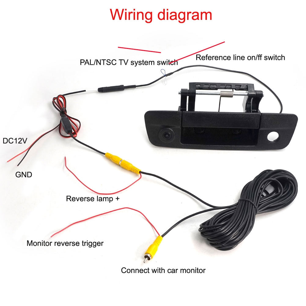 Pickup Car Handle Reversing Camera Tailgate Backup Parking - Premium Car Rear View Camera from Rapidvehicles - Just $95.99! Shop now at Rapidvehicles