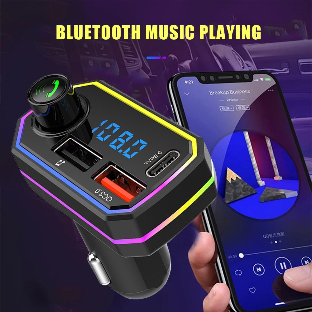 Led Backlight Car Bluetooth Fm Transmitter Mp3 Tf/u Disk Player Handsfree Car Kit Black - Premium Car Chargers from Rapidvehicles - Just $15.99! Shop now at Rapidvehicles