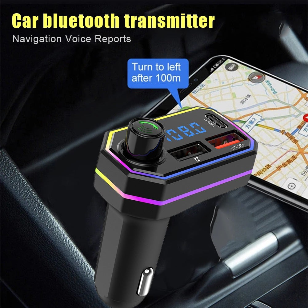 Led Backlight Car Bluetooth Fm Transmitter Mp3 Tf/u Disk Player Handsfree Car Kit Black - Premium Car Chargers from Rapidvehicles - Just $15.99! Shop now at Rapidvehicles