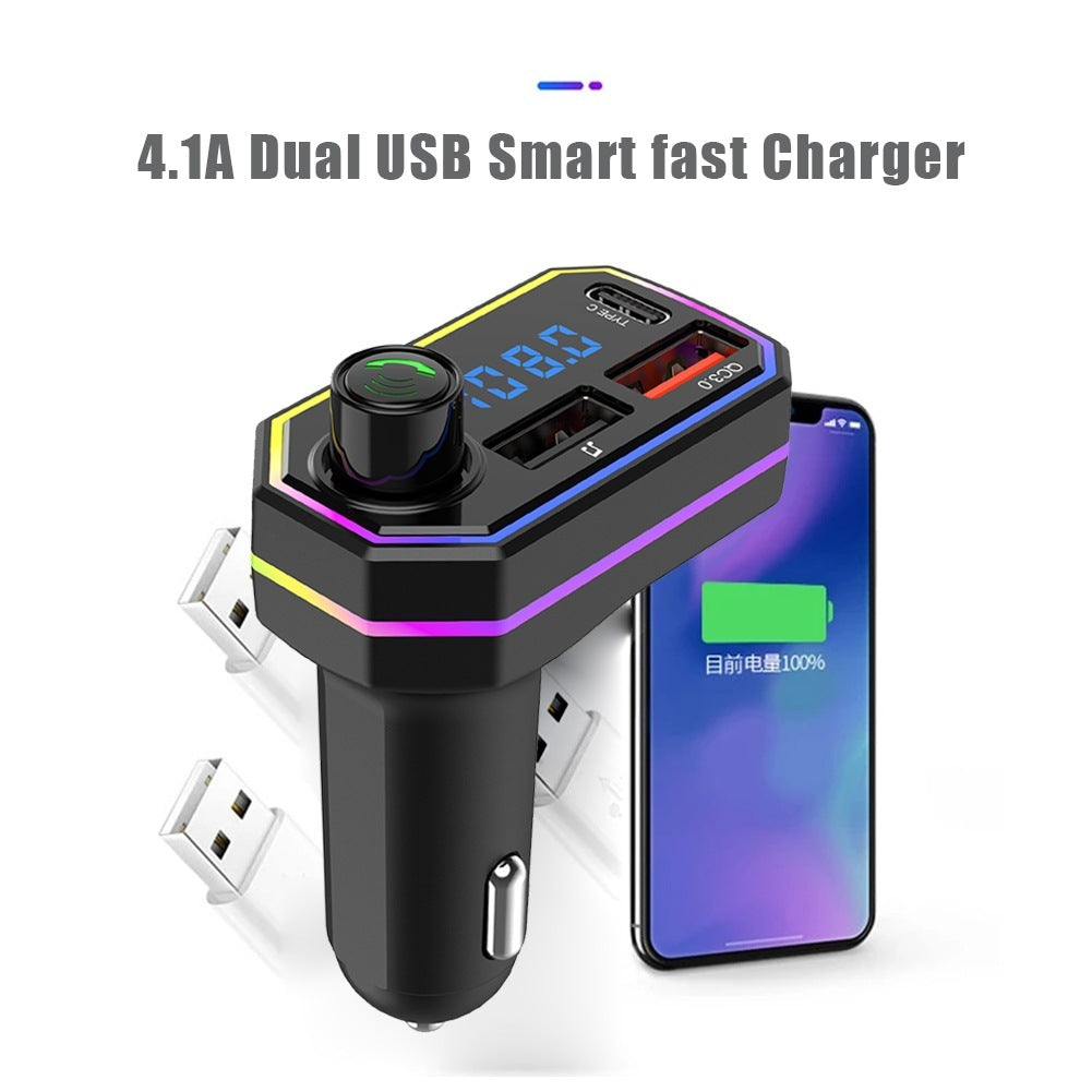 Led Backlight Car Bluetooth Fm Transmitter Mp3 Tf/u Disk Player Handsfree Car Kit Black - Premium Car Chargers from Rapidvehicles - Just $15.99! Shop now at Rapidvehicles