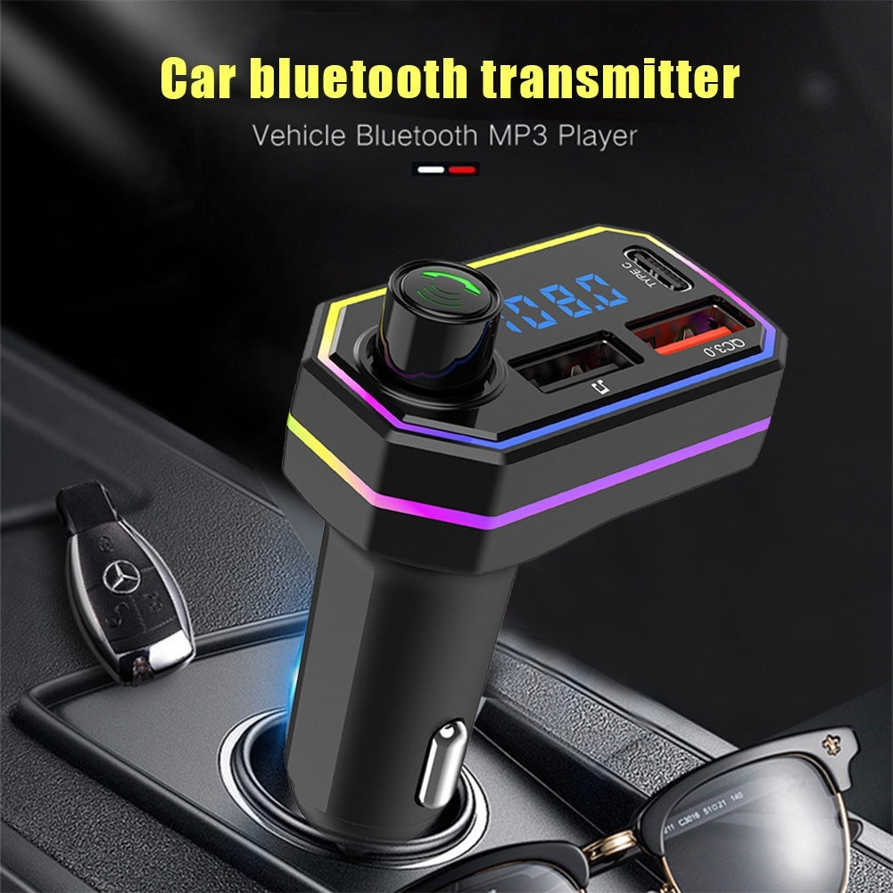 Led Backlight Car Bluetooth Fm Transmitter Mp3 Tf/u Disk Player Handsfree Car Kit Black - Premium Car Chargers from Rapidvehicles - Just $15.99! Shop now at Rapidvehicles