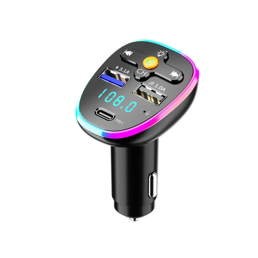 Bluetooth Fm Transmitter Car Mp3 Tf/u Disk Player Led Backlight Hands-free Car Kit Black - Premium Car Chargers from Rapidvehicles - Just $17.99! Shop now at Rapidvehicles