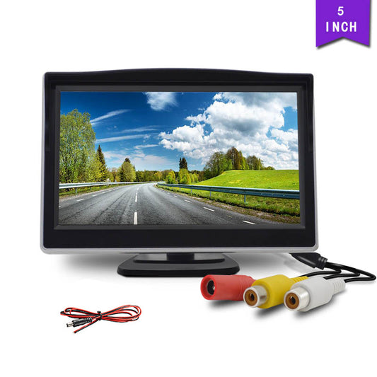 5 Inch Tft Lcd Screen Car Monitor 2 Channels Video Input 800x480 - Premium Car DVR from Rapidvehicles - Just $38.99! Shop now at Rapidvehicles