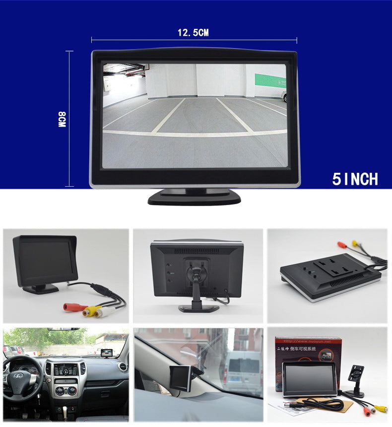 5 Inch Tft Lcd Screen Car Monitor 2 Channels Video Input 800x480 - Premium Car DVR from Rapidvehicles - Just $38.99! Shop now at Rapidvehicles