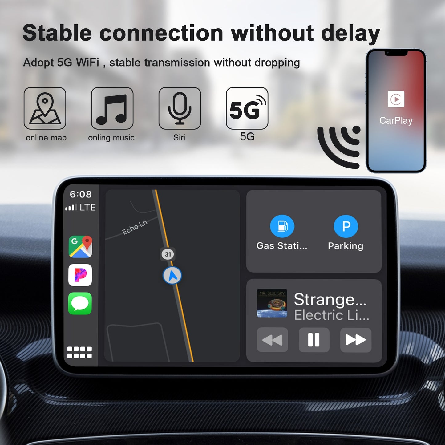 Car Adapter Compatible for Carplay Wireless Receiver Car - Premium Other Car Electronics from Rapidvehicles - Just $88.99! Shop now at Rapidvehicles