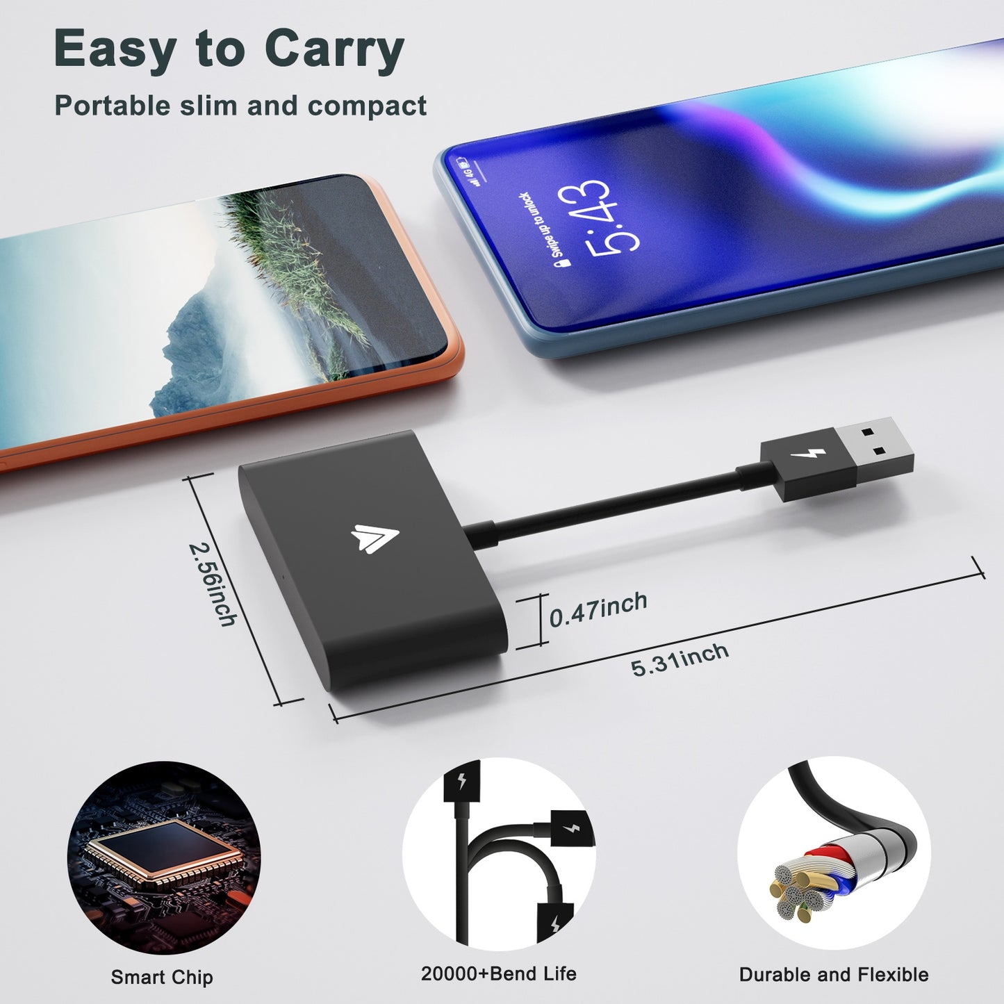 Car Wireless Adapter Compatible for Carplay Android Mobile Phone - Premium Other Car Electronics from Rapidvehicles - Just $88.99! Shop now at Rapidvehicles