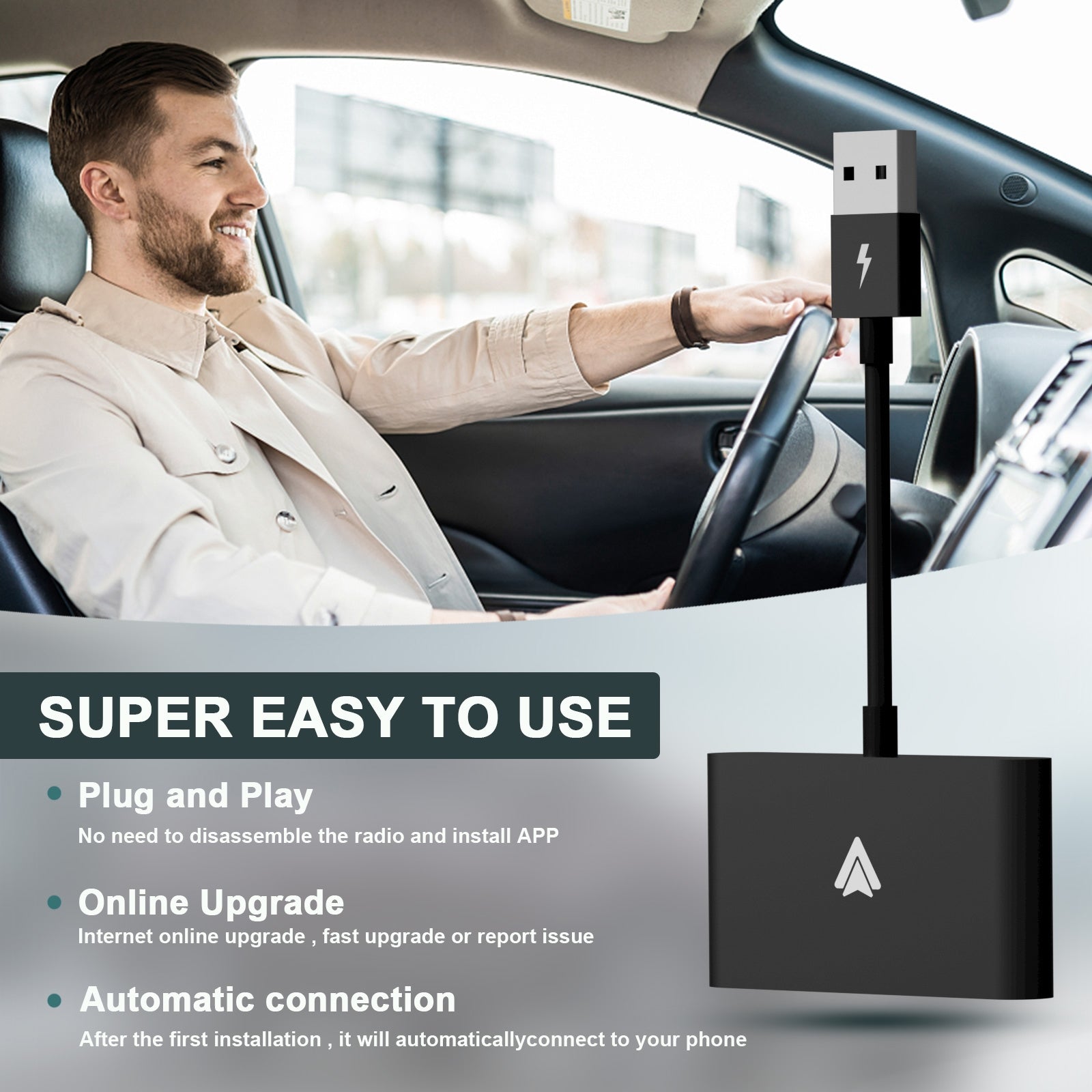 Car Wireless Adapter Compatible for Carplay Android Mobile Phone - Premium Other Car Electronics from Rapidvehicles - Just $88.99! Shop now at Rapidvehicles