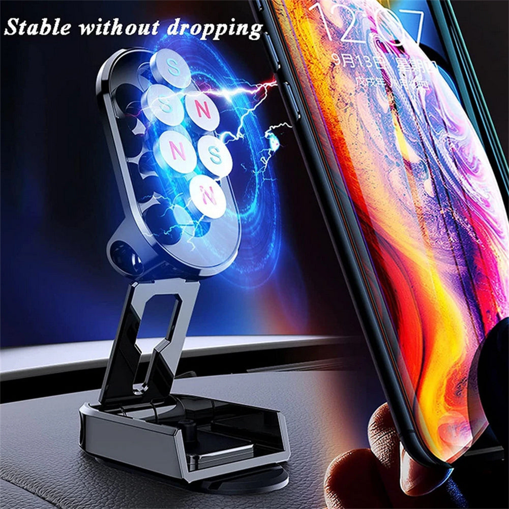 Car Phone Holder 720 Degree Rotation Magnetic Foldable Air Vent Mount Gps Support Compatible For Iphone 14 black - Premium Car Mounts & Holders from Rapidvehicles - Just $16.99! Shop now at Rapidvehicles