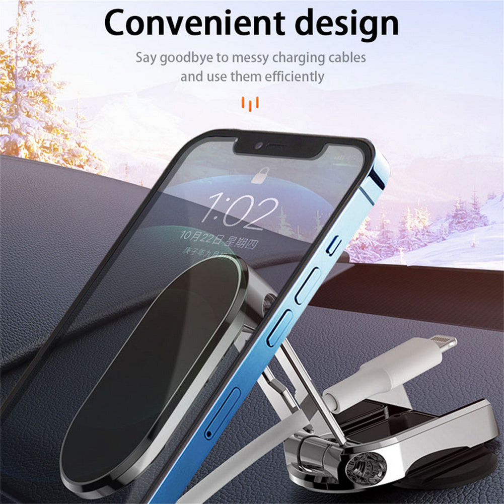 Car Phone Holder 720 Degree Rotation Magnetic Foldable Air Vent Mount Gps Support Compatible For Iphone 14 black - Premium Car Mounts & Holders from Rapidvehicles - Just $16.99! Shop now at Rapidvehicles