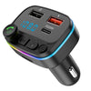 Car Bluetooth-compatible Fm Transmitter Mp3 Player Handsfree Kit Dual Usb Adapter Pd20w Fast Charger B2 Led Backlight black - Premium Car Chargers from Rapidvehicles - Just $15.99! Shop now at Rapidvehicles