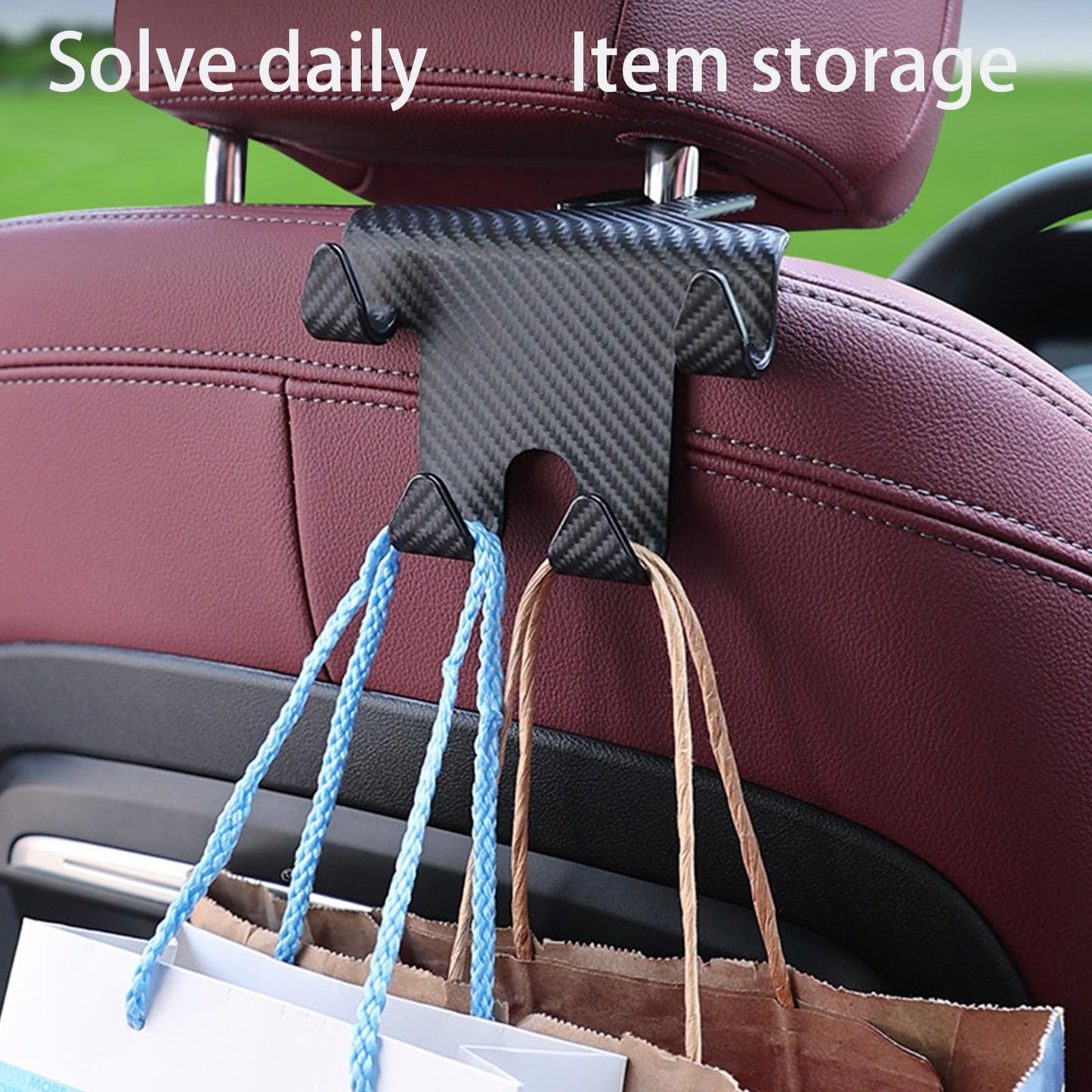 Car Headrest Hook Phone Holder Inner Rear Mount Seat Back Hanger - Premium Car Mounts & Holders from Rapidvehicles - Just $9.99! Shop now at Rapidvehicles