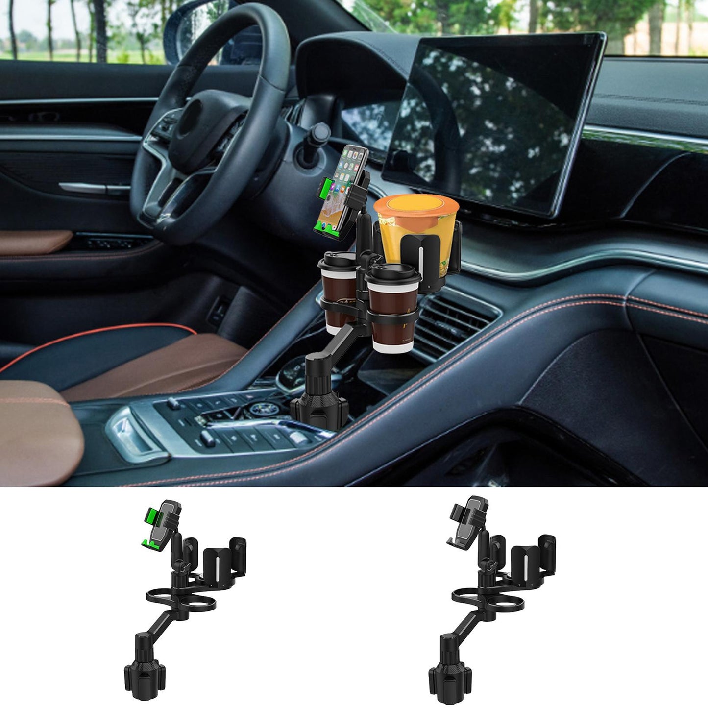 Car Cup Holder Expander Tray For Foods Beverage Coffee - Premium Car Mounts & Holders from Rapidvehicles - Just $57.99! Shop now at Rapidvehicles