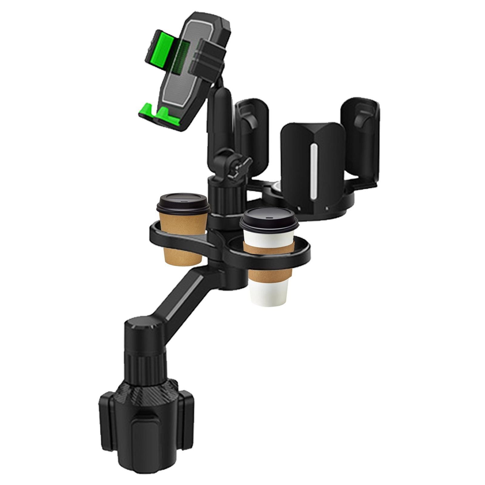 Car Cup Holder Expander Tray For Foods Beverage Coffee Multi-functional Mobile Navigation Bracket Dining Table D04 green - Premium Car Mounts & Holders from Rapidvehicles - Just $45.99! Shop now at Rapidvehicles