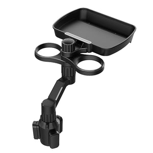 Car Cup Holder 360-degree Rotating Plate Tray Beverage Coffee Dining Rack Extender Small Mobile Phone Bracket black D05 - Premium Car Mounts & Holders from Rapidvehicles - Just $40.99! Shop now at Rapidvehicles