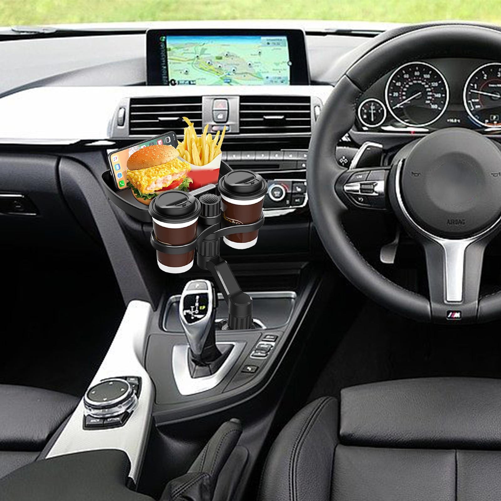 Car Cup Holder 360-degree Rotating Plate Tray Beverage Coffee - Premium Car Mounts & Holders from Rapidvehicles - Just $49.99! Shop now at Rapidvehicles