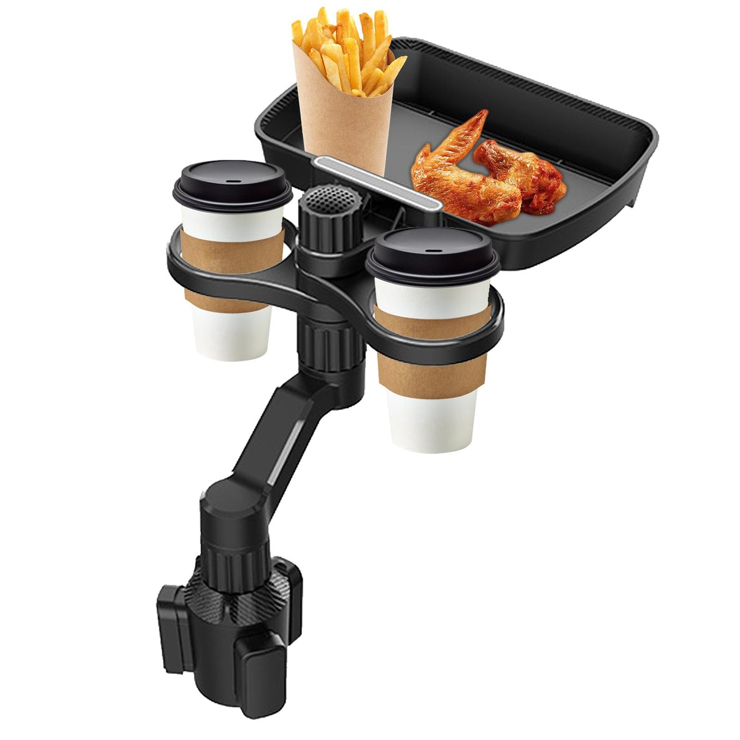 Car Cup Holder 360-degree Rotating Plate Tray Beverage Coffee - Premium Car Mounts & Holders from Rapidvehicles - Just $49.99! Shop now at Rapidvehicles